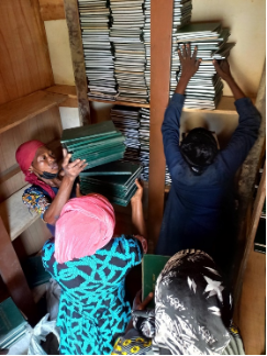 Cleared and fixed shelves with Faculty of Economics files fully arranged after digitisation