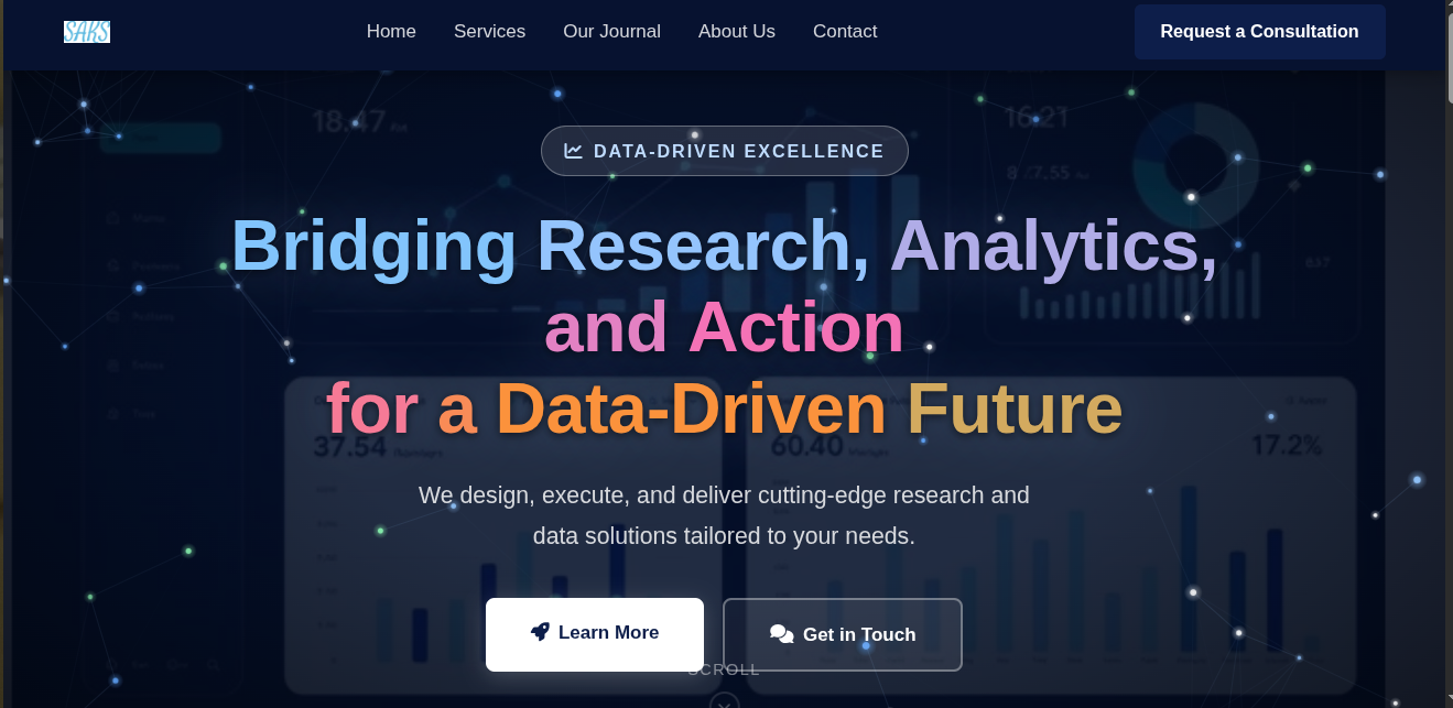 SEDAN Analytics and Knowledge Solutions homepage — Bridging Research, Analytics, and Action