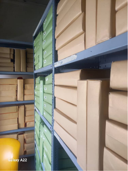 Final result — WACP physical documents properly arranged on shelving